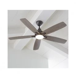 Lowden Smart 60 in. LED Indoor/Outdoor Aged Pewter Ceiling Fan with Light Kit, Remote Control and Reversible Motor by Monte Carlo -Justice Design Sales aged pewter monte carlo ceiling fans with lights 5lwdsm60agpd 31 1000