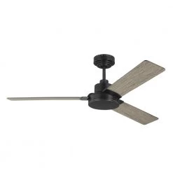 Jovie 52 in. Indoor Aged Pewter Ceiling Fan with Light Grey Weathered Oak Blades and Remote by Monte Carlo