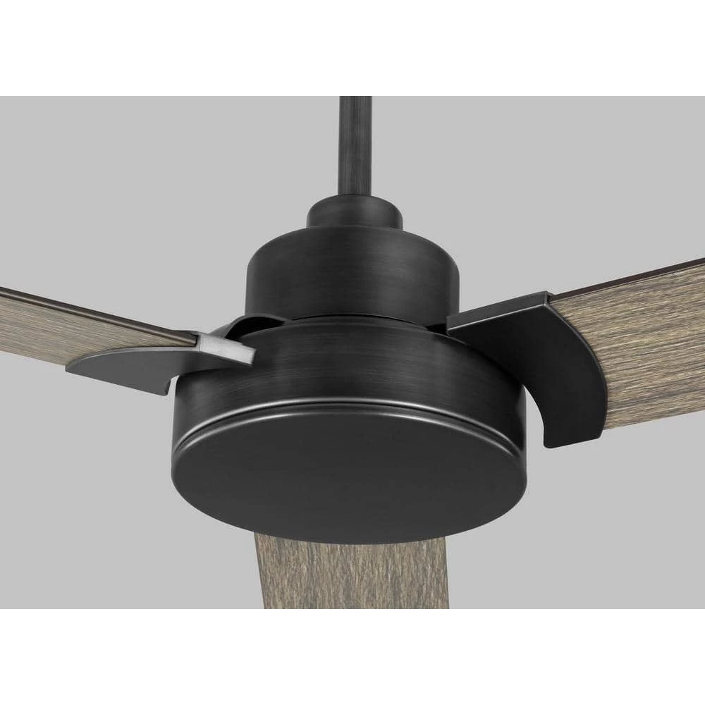 Jovie 52 in. Indoor Aged Pewter Ceiling Fan with Light Grey Weathered Oak Blades and Remote by Monte Carlo 4 Jovie 52 in. Indoor Aged Pewter Ceiling Fan with Light Grey Weathered Oak Blades and Remote by Monte Carlo - Image 2