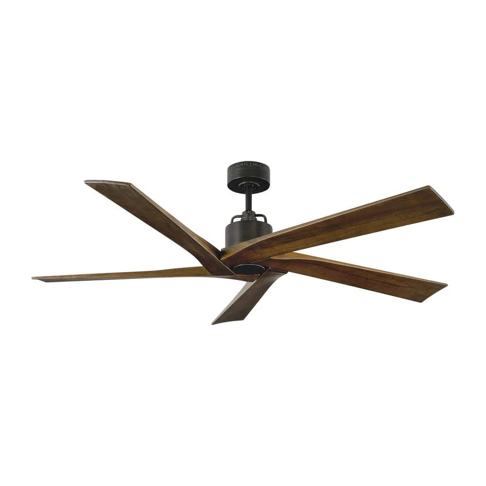Aspen 56 in. Indoor/Outdoor Aged Pewter Ceiling Fan with Dark Walnut Blade and Remote Control by Monte Carlo 10 Aspen 56 in. Indoor/Outdoor Aged Pewter Ceiling Fan with Dark Walnut Blade and Remote Control by Monte Carlo - Image 8