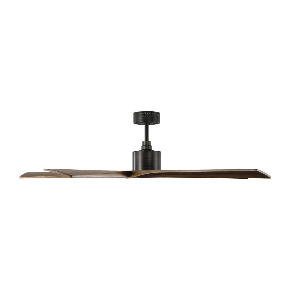 Aspen 56 in. Indoor/Outdoor Aged Pewter Ceiling Fan with Dark Walnut Blade and Remote Control by Monte Carlo 11 Aspen 56 in. Indoor/Outdoor Aged Pewter Ceiling Fan with Dark Walnut Blade and Remote Control by Monte Carlo - Image 9
