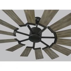 Prairie 52 in. LED Indoor/Outdoor Aged Pewter Ceiling Fan with Light Kit, Light Grey Weathered Oak Blades and Remote by Monte Carlo -Justice Design Sales aged pewter with light grey weathered oak blades monte carlo ceiling fans with lights 14prr52agpd a0 1000