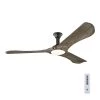 Minimalist Max 72 in. LED Indoor/Outdoor Aged Pewter Ceiling Fan with Light Grey Weathered Oak Blades and Remote Control by Monte Carlo -Justice Design Sales aged pewter with light grey weathered oak blades monte carlo ceiling fans with lights 3mnlr72agpd v1 64 1000