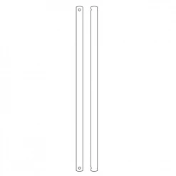 18 in. Antique Iron Extension Downrod, 3/4 in. Inside Diameter for Arezzo, Cupra, Giarre or Volta Ceiling Fan Model Only by Monte Carlo -Justice Design Sales antique iron monte carlo ceiling fan downrods dra18ati 40 1000