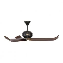 Cupra 60 in. Indoor Antique Iron with Hand Rubbed Antique Brass Ceiling Fan with Remote Control by Monte Carlo -Justice Design Sales antique iron monte carlo ceiling fans without lights 3cpr60atihab 1d 1000
