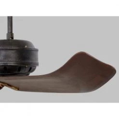 Cupra 60 in. Indoor Antique Iron with Hand Rubbed Antique Brass Ceiling Fan with Remote Control by Monte Carlo -Justice Design Sales antique iron monte carlo ceiling fans without lights 3cpr60atihab 44 1000