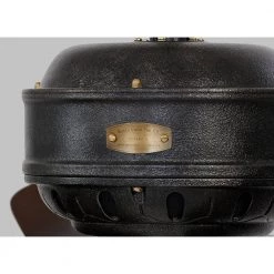 Cupra 60 in. Indoor Antique Iron with Hand Rubbed Antique Brass Ceiling Fan with Remote Control by Monte Carlo -Justice Design Sales antique iron monte carlo ceiling fans without lights 3cpr60atihab 4f 1000