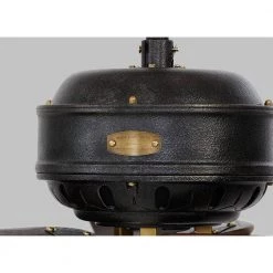 Cupra 60 in. Indoor Antique Iron with Hand Rubbed Antique Brass Ceiling Fan with Remote Control by Monte Carlo -Justice Design Sales antique iron monte carlo ceiling fans without lights 3cpr60atihab 66 1000