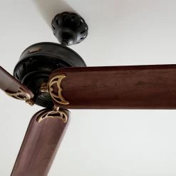 Cupra 60 in. Indoor Antique Iron with Hand Rubbed Antique Brass Ceiling Fan with Remote Control by Monte Carlo -Justice Design Sales antique iron monte carlo ceiling fans without lights 3cpr60atihab 77 1000