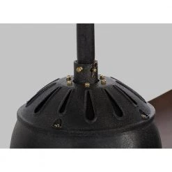 Volta 60 in. Indoor Antique Iron with Hand-Rubbed Antique Brass Ceiling Fan with Remote Control by Monte Carlo -Justice Design Sales antique iron monte carlo ceiling fans without lights 4gir60atihab fa 1000