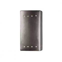 Ambiance 1-Light Antique Silver Wall Sconce by Justice Design