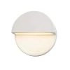 Ambiance Dome 12-Watt Bisque Integrated LED Ceramic Wall Sconce (Downlight) by Justice Design