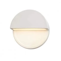 Ambiance Dome 12-Watt Bisque Integrated LED Ceramic Wall Sconce (Downlight) by Justice Design