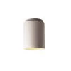 Radiance 6.5 in. 1-Light Cylinder Bisque Ceramic Flush Mount by Justice Design -Justice Design Sales bisque justice design flush mount lights cer 6100 bis 64 1000