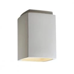 Radiance Collection 6.5 in. 1-Light Bisque LED Flush-Mount by Justice Design