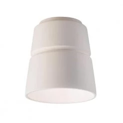 Radiance Collection 7.5 in. 1-Light Bisque Flush-Mount by Justice Design