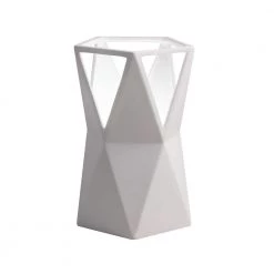 Portable 11.75 in. Bisque Lamp by Justice Design