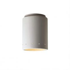 Radiance 1-Light Bisque LED Outdoor Flush-Mount Light by Justice Design