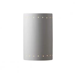 Ambiance 1-Light Bisque Solar LED Outdoor Wall Lantern Sconce by Justice Design