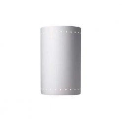 Ambiance Collection 1-Light Bisque Solar LED Outdoor Wall Lantern Sconce by Justice Design