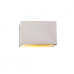Ambiance 1-Light Bisque Outdoor Ceramic Wall Sconce by Justice Design