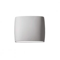 Ambiance 2-Light Bisque Outdoor Ceramic Wall Sconce by Justice Design