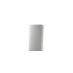 Ambiance 1-Light Small Rectangle Bisque Downlight Wall Sconce by Justice Design