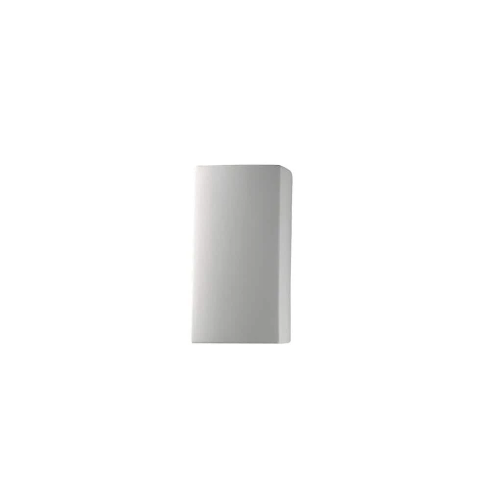 Ambiance 1-Light Small Rectangle Bisque Downlight Wall Sconce by Justice Design 3 Ambiance 1-Light Small Rectangle Bisque Downlight Wall Sconce by Justice Design