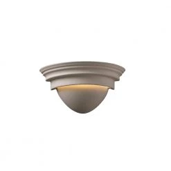 Ambiance 1-Light Classic Bisque Wall Sconce by Justice Design