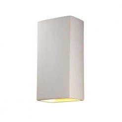 Ambiance 1-Light Bisque Wall Sconce by Justice Design