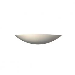 Ambiance 1-Light Small ADA Sliver Bisque Wall Sconce by Justice Design