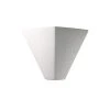 Ambiance 1-Light ADA Trapezoid Bisque Wall Sconce by Justice Design -Justice Design Sales bisque justice design vanity lighting cer 5130 bis 64 1000