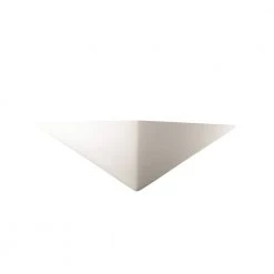 Ambiance 1-Light ADA Triangle Bisque Wall Sconce by Justice Design