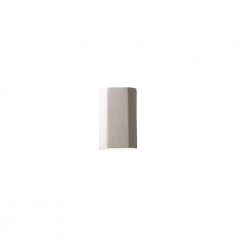 Ambiance 1-Light ADA Cylinder Bisque Wall Sconce by Justice Design