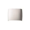 Ambiance 2-Light Wide ADA Oval Bisque Ceramic Wall Sconce by Justice Design -Justice Design Sales bisque justice design vanity lighting cer 8855 bis 64 1000