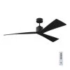 Adler 60 in. Indoor/Outdoor Black Ceiling Fan with Sloped Black Blades, DC Motor and 6-Speed Remote Control by Monte Carlo -Justice Design Sales black with black blades monte carlo ceiling fans without lights 3adr60bkbk 64 1000