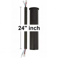 Minimalist 24 in. Bronze Extension Downrod for Minimalist or Minimalist Max Ceiling Fan, Includes Decorative Tube by Monte Carlo