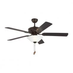 Haven LED 2 52 in. Indoor Bronze Ceiling Fan with Light Kit by Monte Carlo -Justice Design Sales bronze monte carlo ceiling fans with lights 5hv52bzd a0 1000