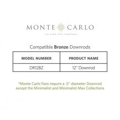 Haven LED 2 52 in. Indoor Bronze Ceiling Fan with Light Kit by Monte Carlo -Justice Design Sales bronze monte carlo ceiling fans with lights 5hv52bzd c3 1000