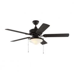 Haven 52 in. Indoor/Outdoor Bronze LED Ceiling Fan with Light Kit by Monte Carlo