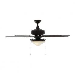 Haven 52 in. Indoor/Outdoor Bronze LED Ceiling Fan with Light Kit by Monte Carlo -Justice Design Sales bronze monte carlo ceiling fans with lights 5hvo52bzd a0 1000