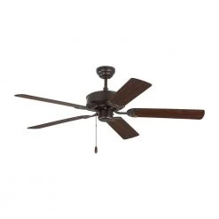 Haven 52 in. Indoor Bronze Ceiling Fan with Dual Finished Blades by Monte Carlo