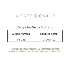 Haven 44 in. Indoor/Outdoor Bronze Ceiling Fan by Monte Carlo -Justice Design Sales bronze monte carlo ceiling fans without lights 5hvo44bz 76 1000