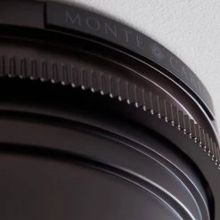 TOB by Thomas O'Brien Aerotour Semi-Flush 56 in. Integrated LED Bronze Ceiling Fan with and DC Motor and Remote Control by Monte Carlo -Justice Design Sales bronze with dark mahogany blades monte carlo ceiling fans with lights 3tahr56bnzd 1f 1000