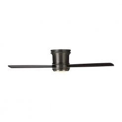 TOB by Thomas O'Brien Aerotour Semi-Flush 56 in. Integrated LED Bronze Ceiling Fan with and DC Motor and Remote Control by Monte Carlo -Justice Design Sales bronze with dark mahogany blades monte carlo ceiling fans with lights 3tahr56bnzd 4f 1000
