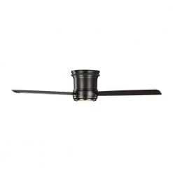TOB by Thomas O'Brien Aerotour Semi-Flush 56 in. Integrated LED Bronze Ceiling Fan with and DC Motor and Remote Control by Monte Carlo -Justice Design Sales bronze with dark mahogany blades monte carlo ceiling fans with lights 3tahr56bnzd c3 1000
