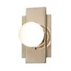 Fusion Luna ADA 3.5 in. Brushed Brass LED Wall Sconce with Clear Glass Shade by Justice Design -Justice Design Sales brushed brass justice design vanity lighting fsn 4041 clop brss 64 1000