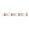4 Brushed Nickel, Clear with Opal Backing LED Light Wall Sconce by Justice Design -Justice Design Sales brushed nickel clear with opal backing justice design vanity lighting fsn 4044 clop nckl 64 1000