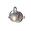 1-Light Brushed Nickel, Clear with Opal Backing Wall Sconce by Justice Design -Justice Design Sales brushed nickel clear with opal backing justice design vanity lighting fsn 8061 clop nckl 64 1000
