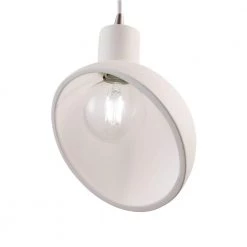 Radiance Collection 1-Light Brushed Nickel Shaded Pendant Light by Justice Design